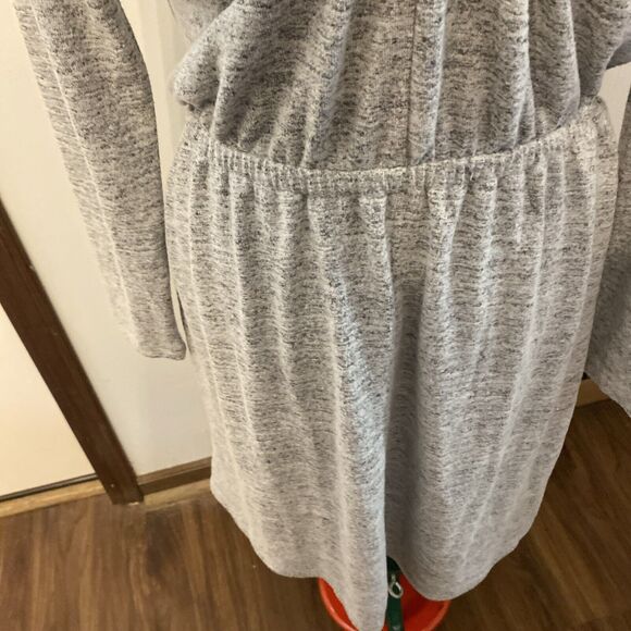 NEW Banana Republic Size S Gray Elastic Waist Side Maxi Shirt Dress NWT - Picture 3 of 8